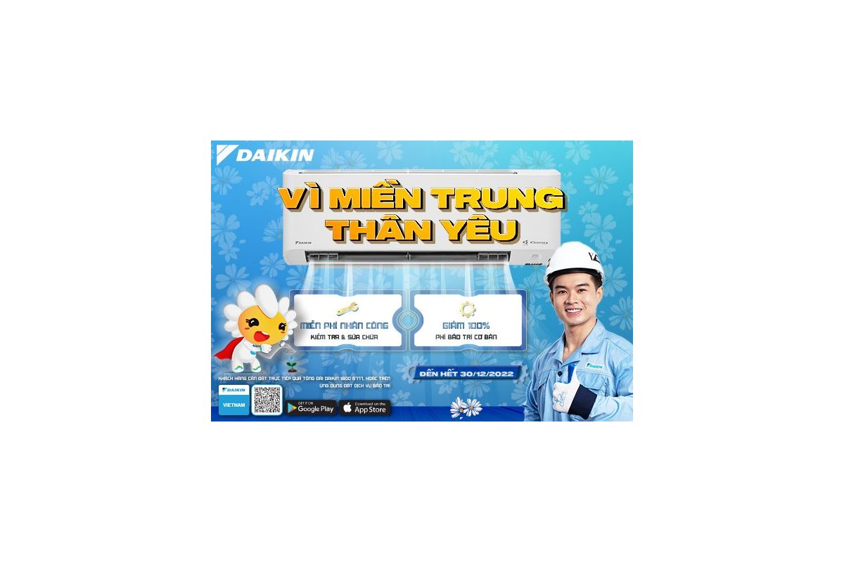Chương trình hỗ trợ miền Trung của Công ty Daikin Vietnam
